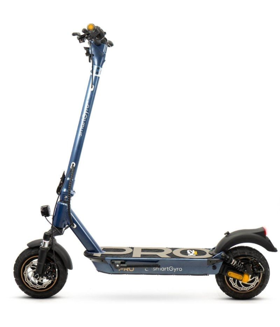 Patinete eléctrico smartgyro k2 pro blue certificado/ motor 1000w/ ruedas 10'/ 25km/h /autonomía 60km/ azul