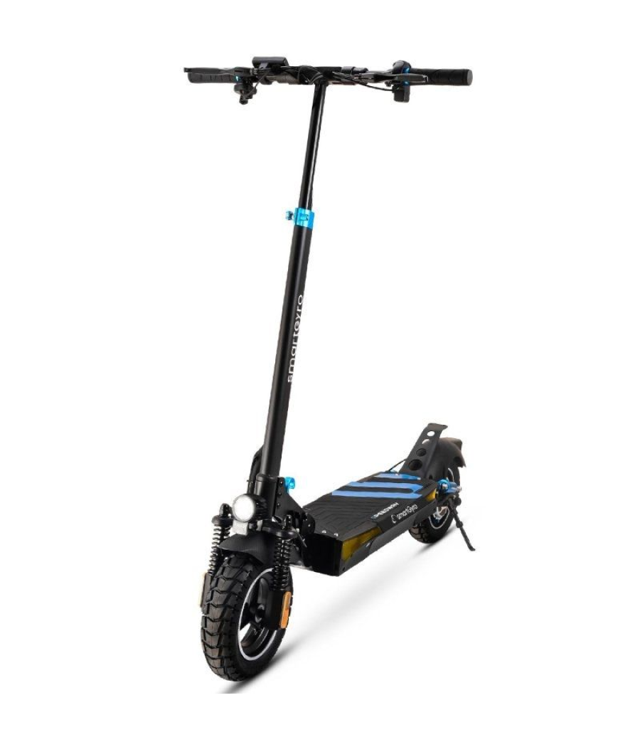 Patinete eléctrico smartgyro speedway certificado/ motor 800w/ ruedas 10'/ 25km/h /autonomía 50km/ negro y azul