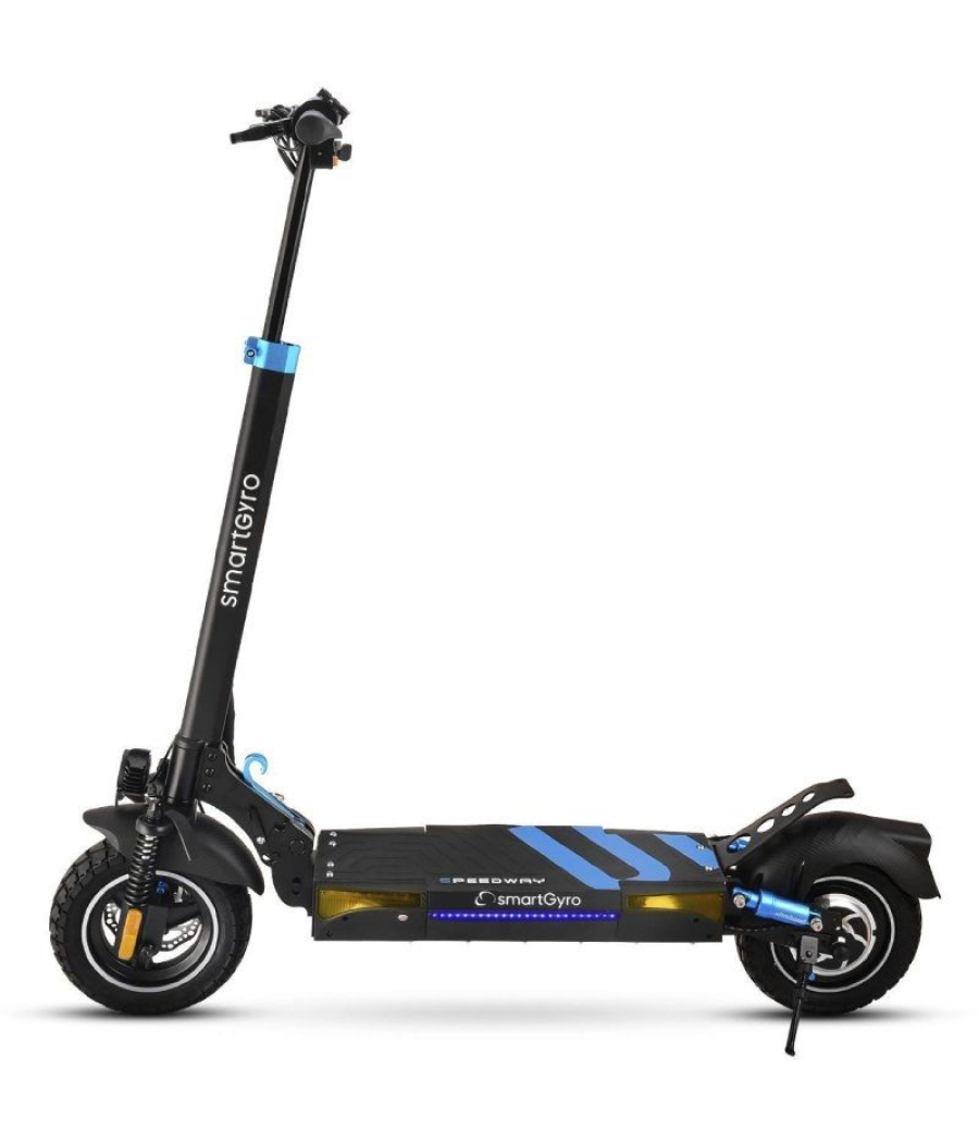 Patinete eléctrico smartgyro speedway certificado/ motor 800w/ ruedas 10'/ 25km/h /autonomía 50km/ negro y azul