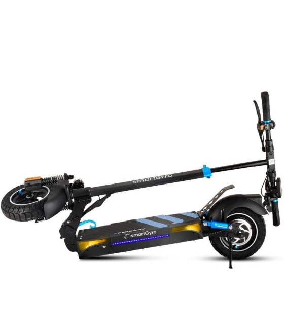 Patinete eléctrico smartgyro speedway certificado/ motor 800w/ ruedas 10'/ 25km/h /autonomía 50km/ negro y azul