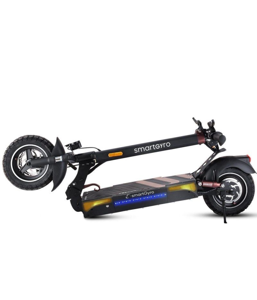 Patinete eléctrico smartgyro speedway pro certificado/ motor 1000w/ ruedas 10'/ 25km/h /autonomía 60km/ negro y azul