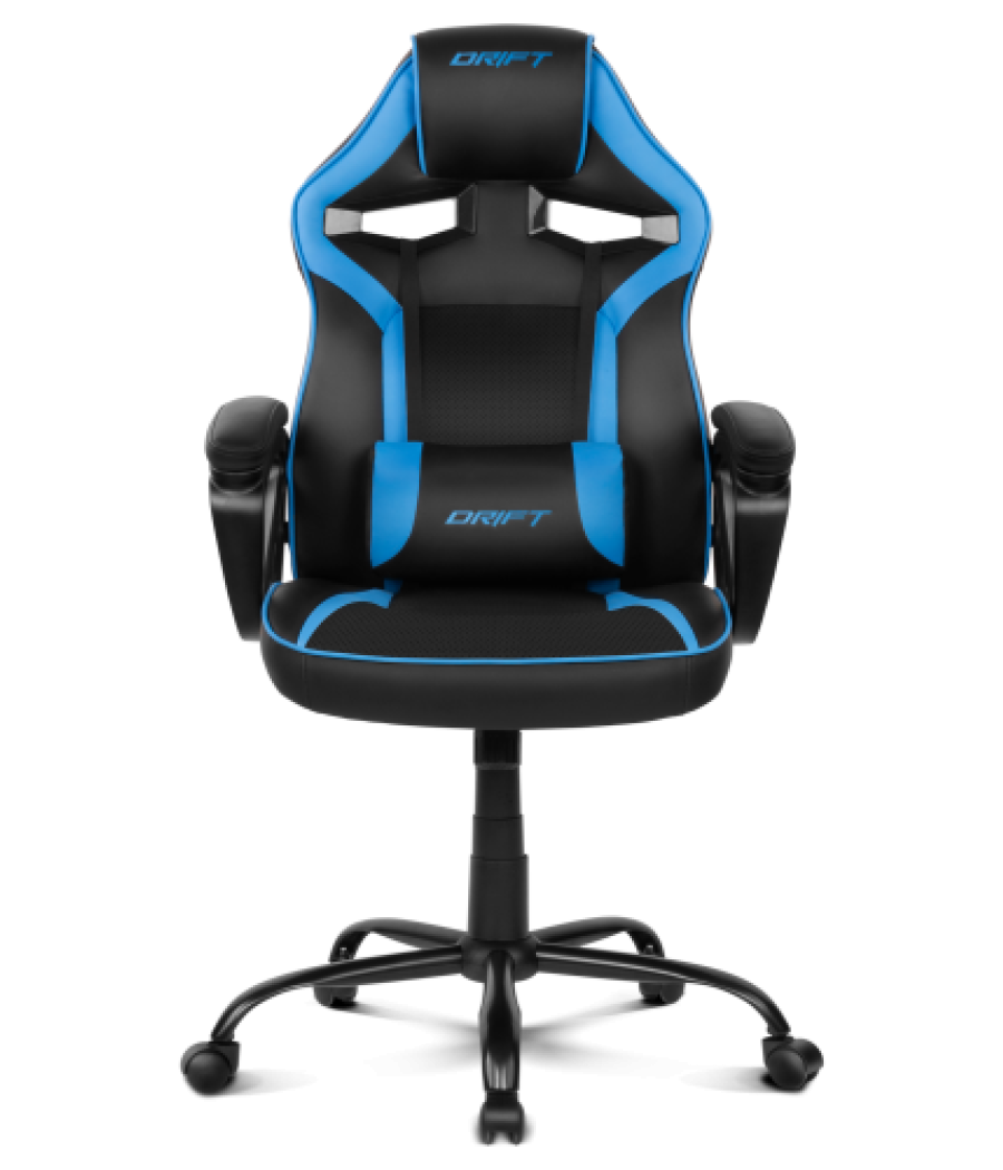 Drift dr50 silla para videojuegos de pc asiento acolchado tapizado negro, azul