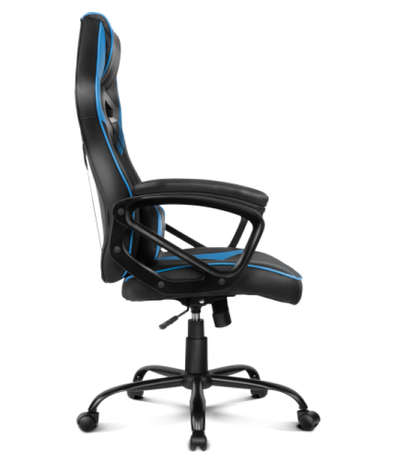 Drift dr50 silla para videojuegos de pc asiento acolchado tapizado negro, azul