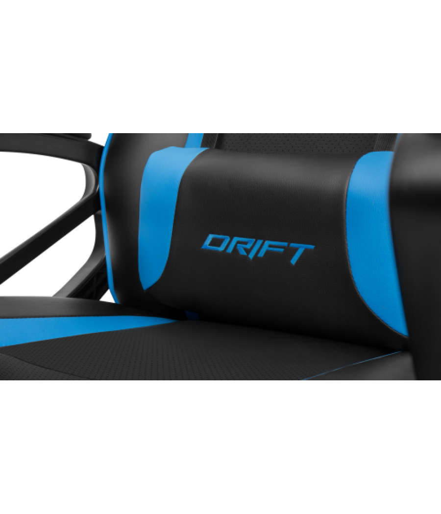 Drift dr50 silla para videojuegos de pc asiento acolchado tapizado negro, azul