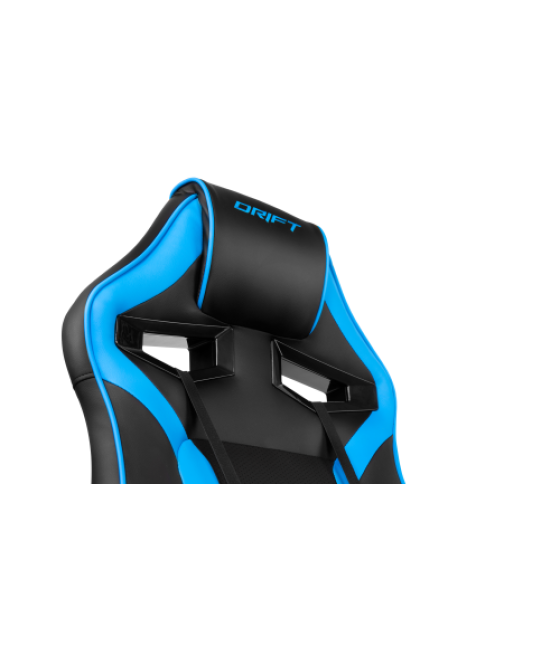 Drift dr50 silla para videojuegos de pc asiento acolchado tapizado negro, azul