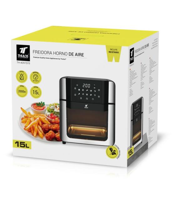 Freidora de aire sin aceite airfryer thulos 2000w 15l th - aov1515