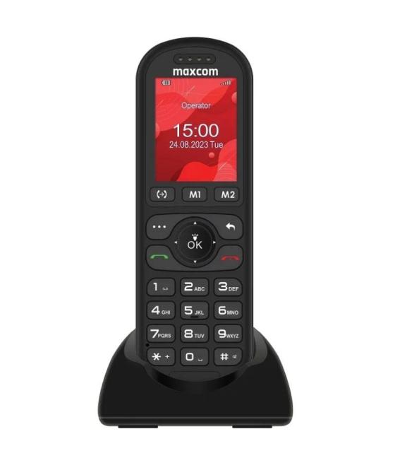 Teléfono inalámbrico maxcom mm39d se/ 4g/ negro