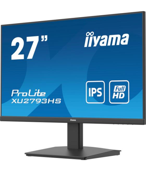 Iiyama prolite xu2793hs-b7 pantalla para pc 68,6 cm (27") 1920 x 1080 pixeles full hd led negro