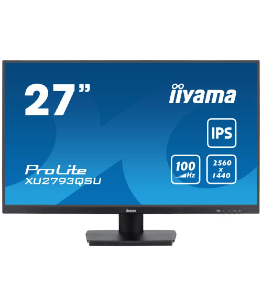 Iiyama prolite xu2793qsu-b7 led display 68,6 cm (27") 2560 x 1440 pixeles wide quad hd negro