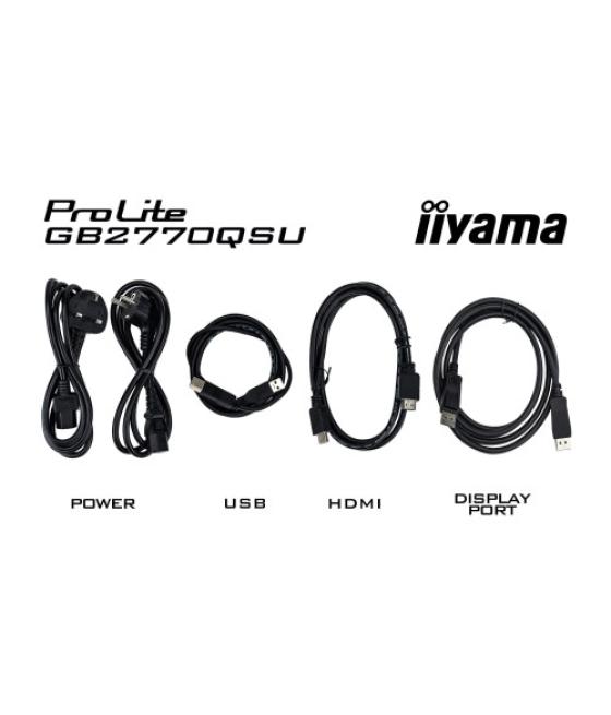 Iiyama g-master gb2770qsu-b6 pantalla para pc 68,6 cm (27") 2560 x 1440 pixeles 2k ultra hd lcd negro