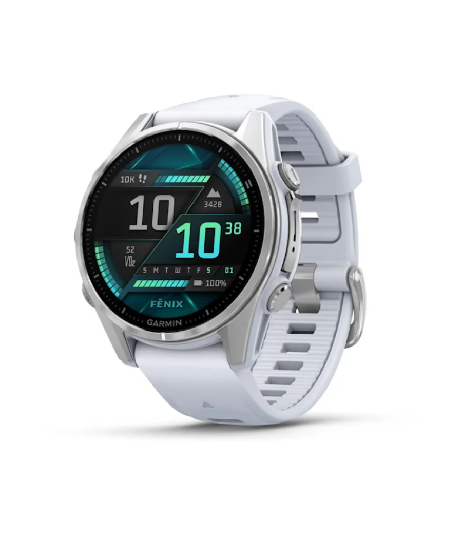 Smartwatch garmin fenix 8 amoled 43mm acero blanco