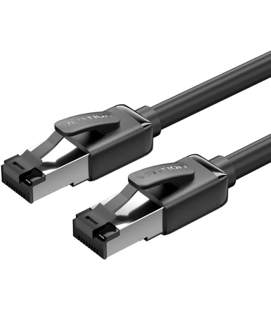 Cable de red rj45 sftp vention ikpbf cat.8/ 1m/ negro