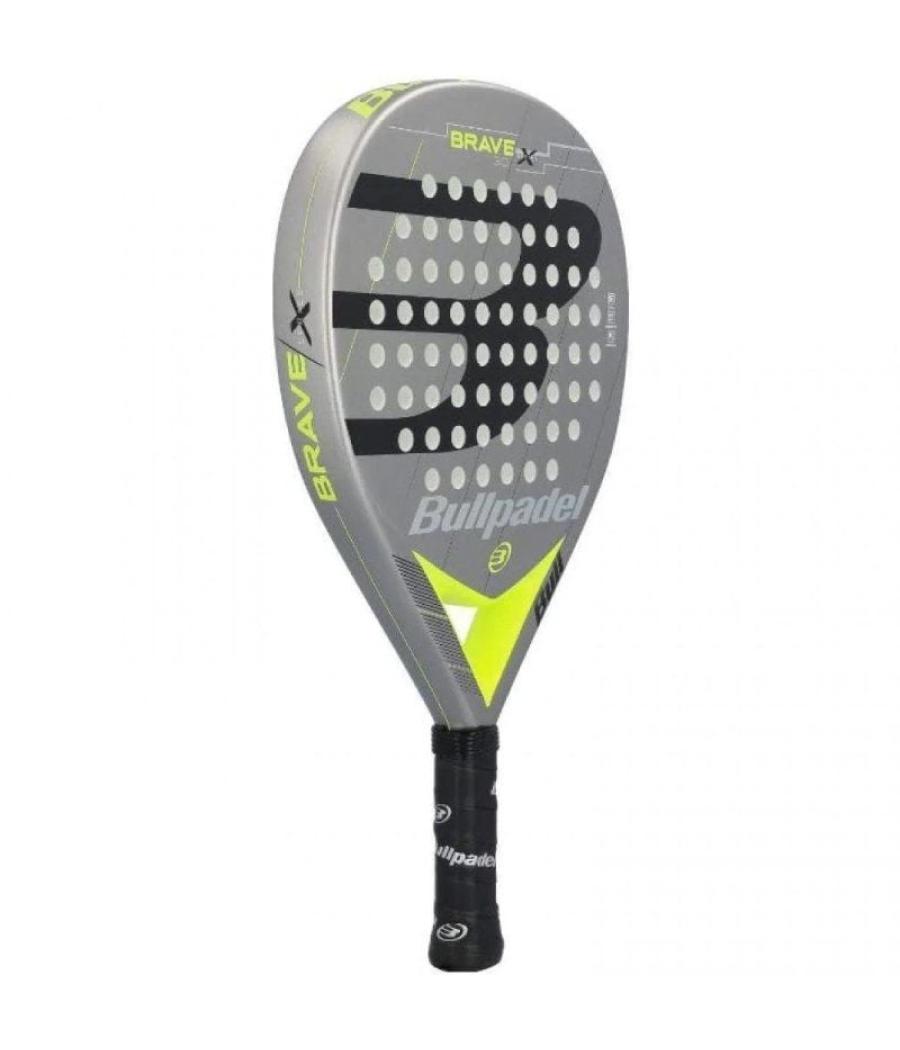 Pala de pádel bullpadel brave 3.0 2021/ gris y amarilla