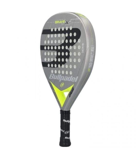 Pala de pádel bullpadel brave 3.0 2021/ gris y amarilla