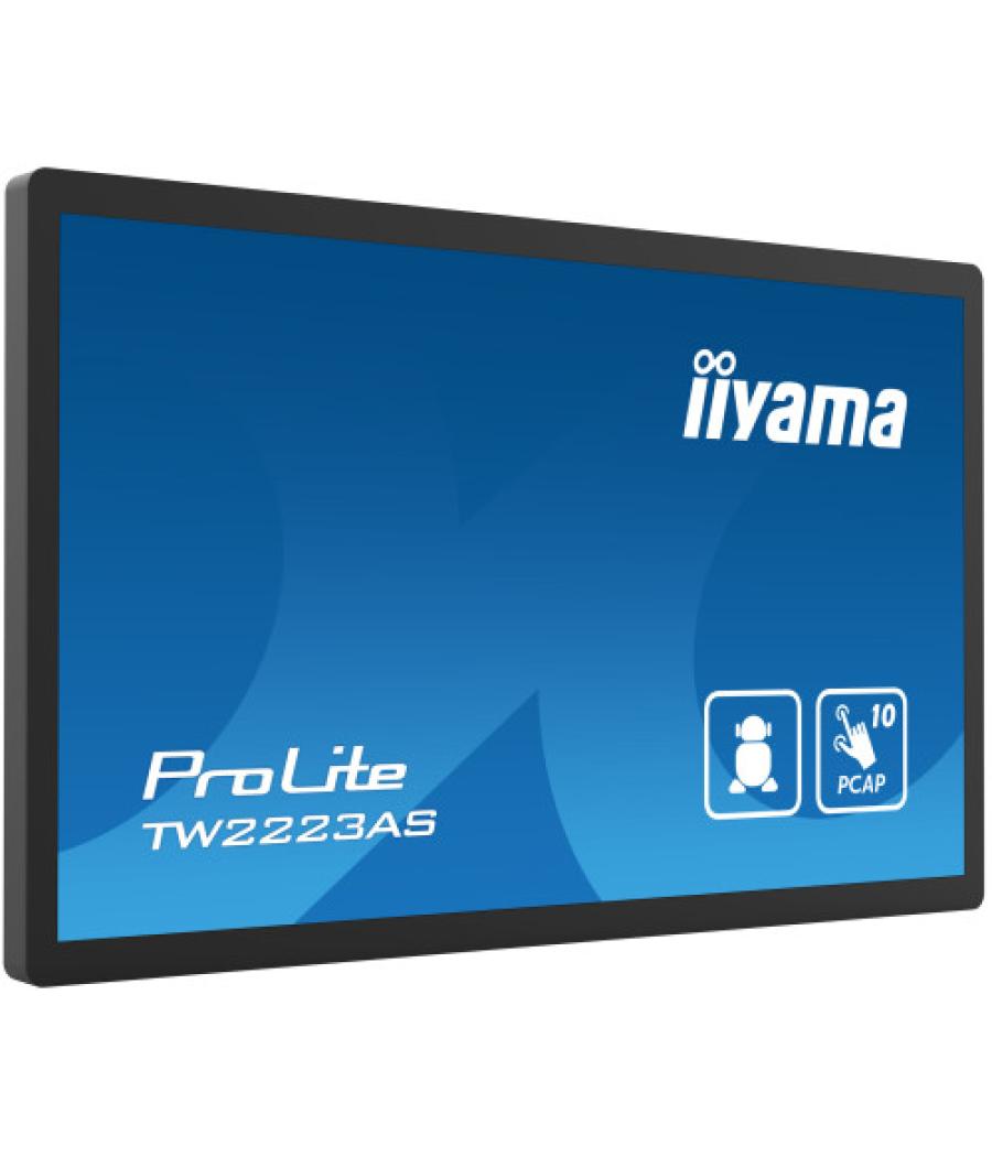 Iiyama tw2223as-b2 pantalla de señalización panel plano interactivo 54,6 cm (21.5") wifi 400 cd / m² full hd negro pantalla táct