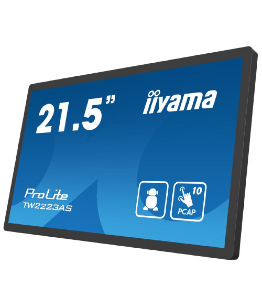 Iiyama tw2223as-b2 pantalla de señalización panel plano interactivo 54,6 cm (21.5") wifi 400 cd / m² full hd negro pantalla táct