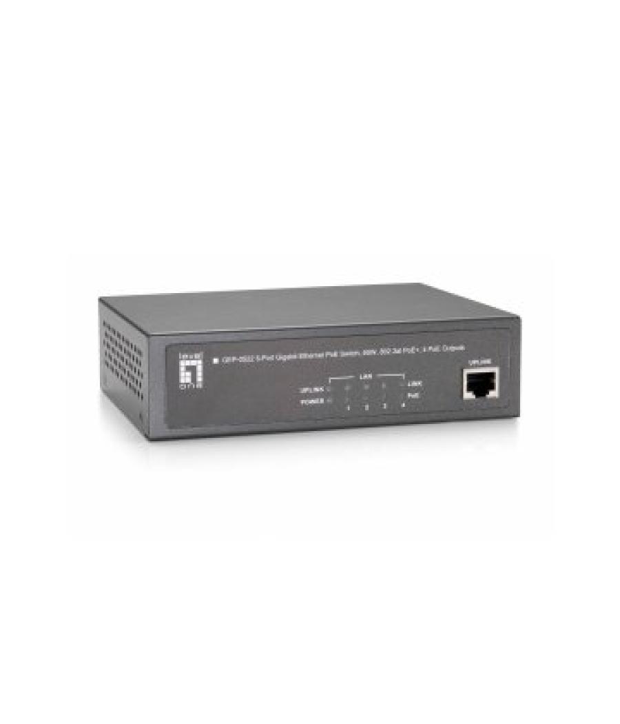 Switch level one gep-0522 no gestion 5p 10/100/1000 4p poe plus 65w