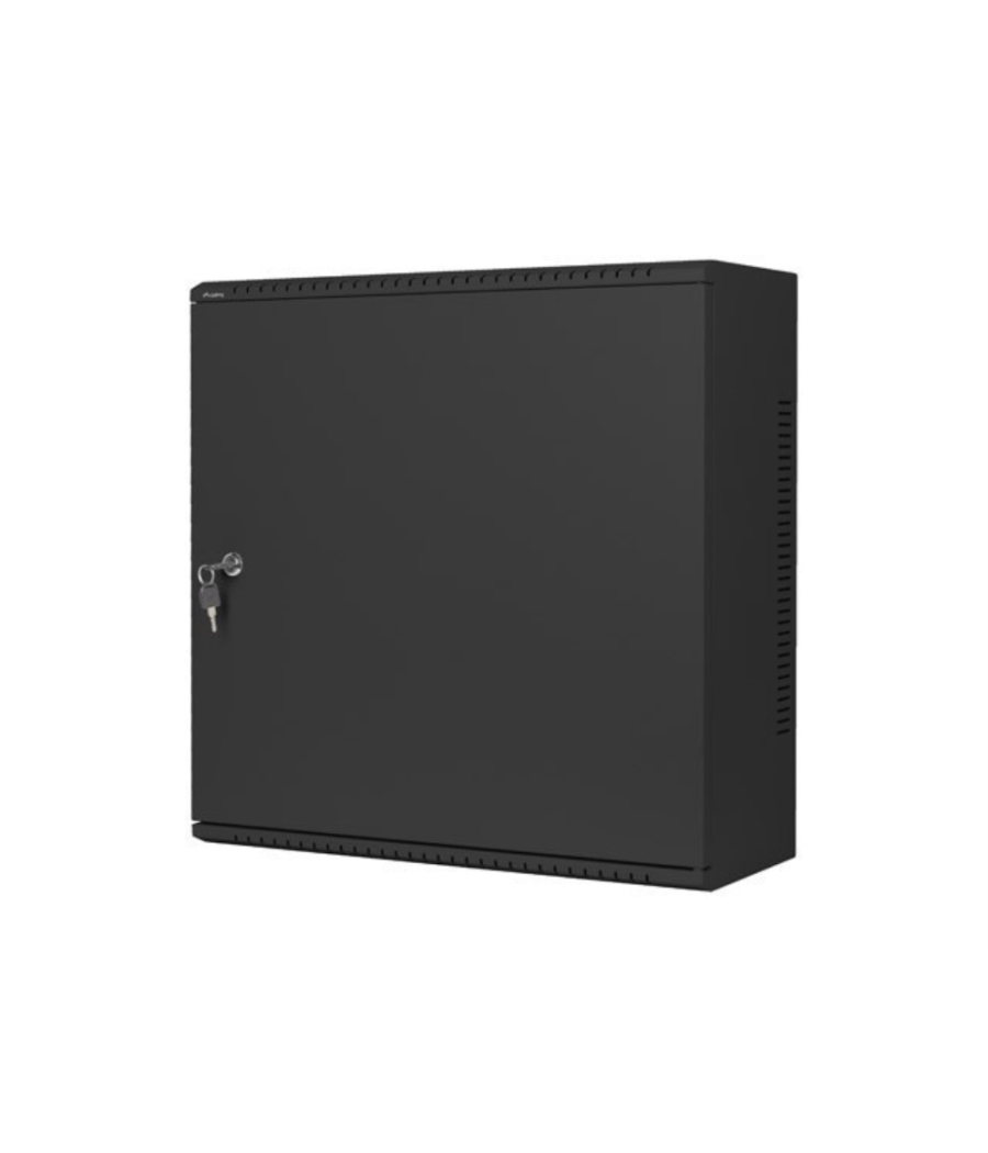 Armario lanberg mural rack 19" 6u+3u/540x200 bajo perfil negro ensamblado