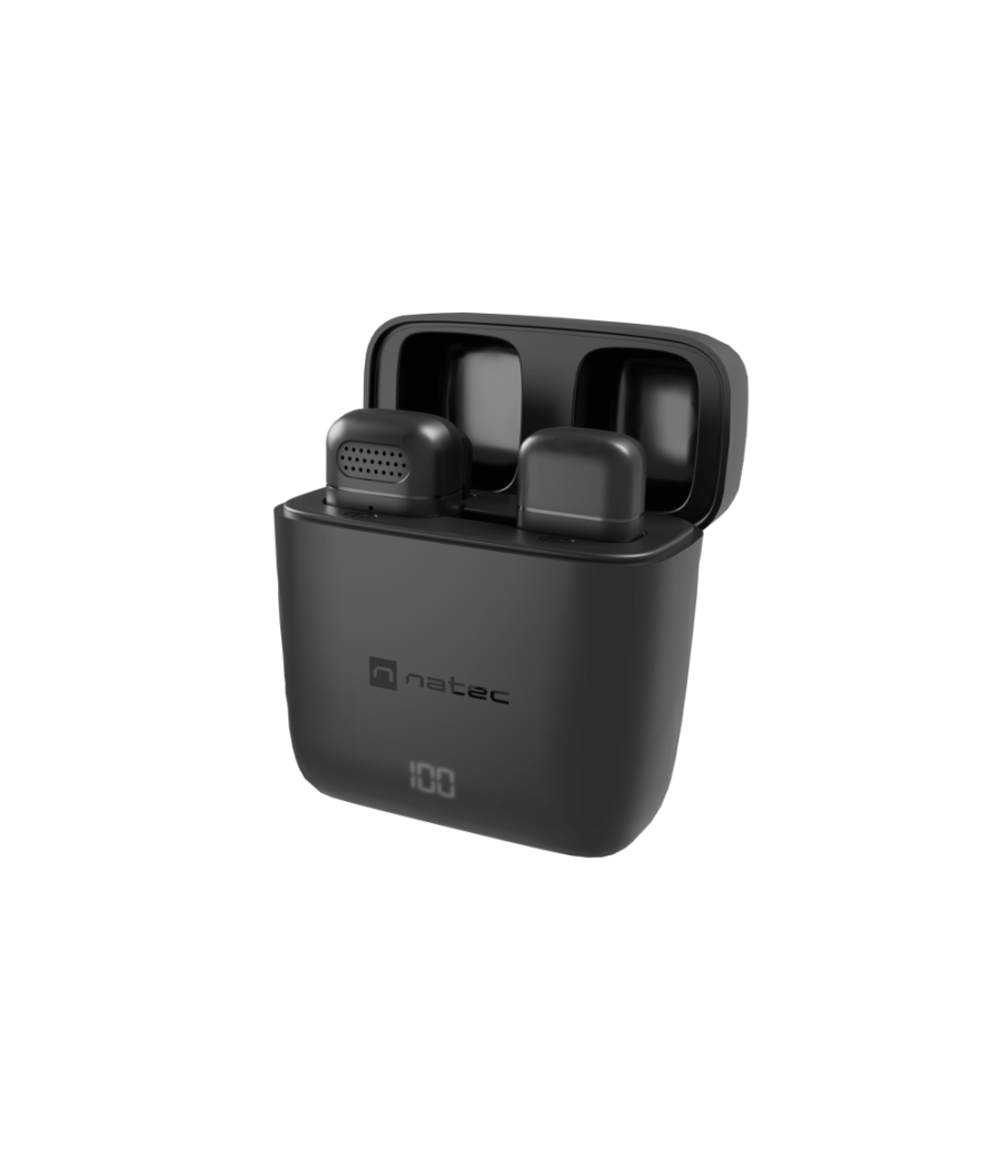 Microfono para smartphone natec hopper lavalier wireless usb-c