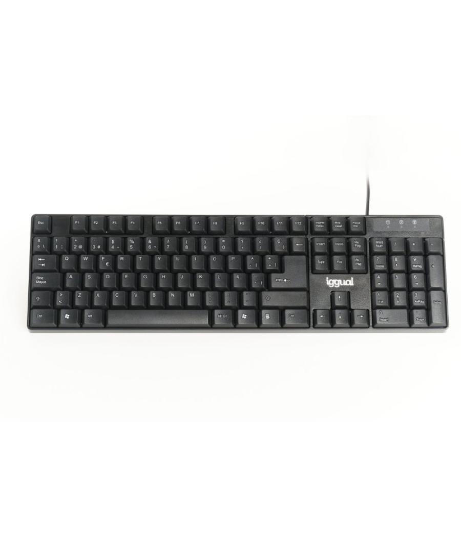 Iggual teclado estándar ck-frameless-105t negro