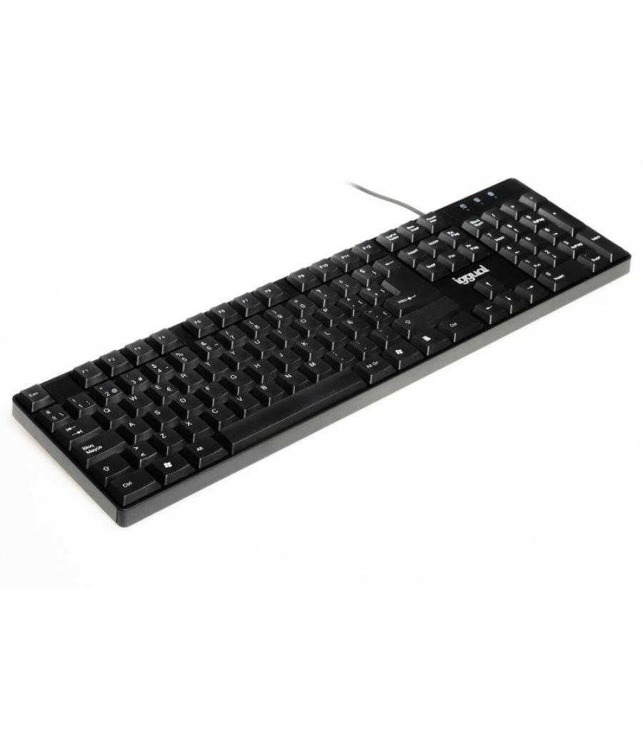 Iggual teclado estándar ck-frameless-105t negro