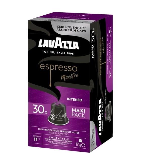 Cápsula lavazza espresso maestro intenso para cafeteras nespresso/ caja de 30