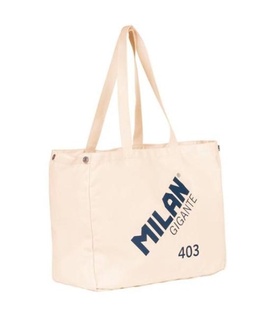 Milan tote bag giigante 403 since 1918 beige