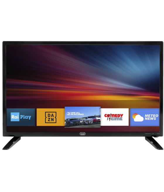 Tv trevi 24" ltv 2409 smart hevc led black 110-240v & adapt coche 12v