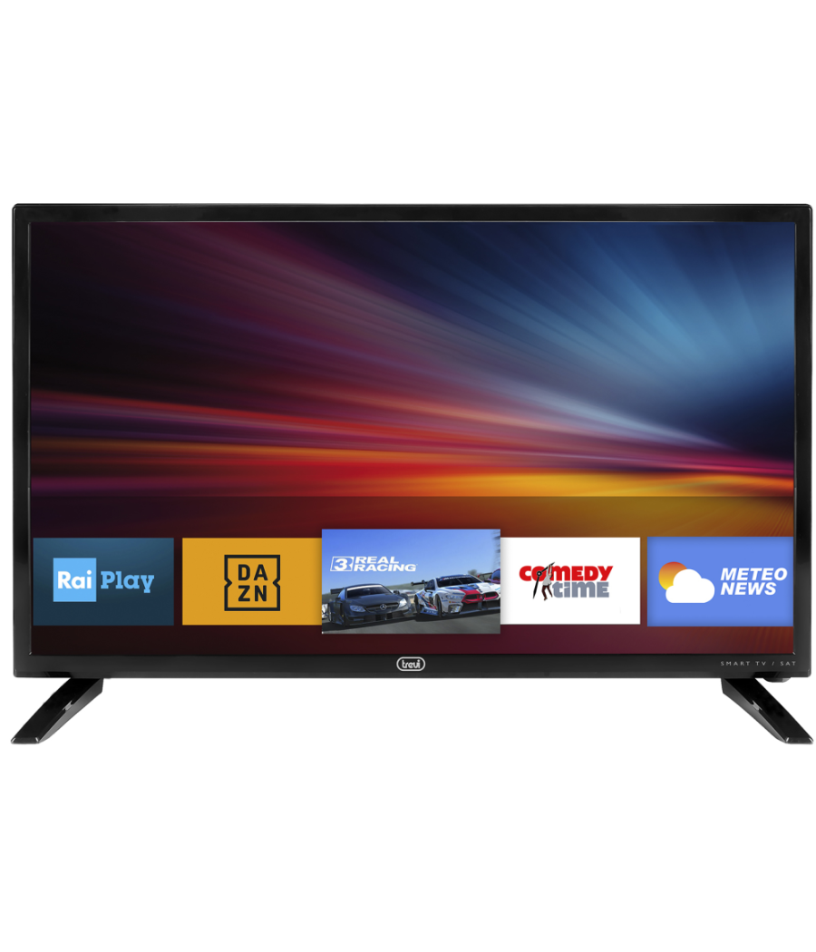 Tv trevi 24" ltv 2409 smart hevc led black 110-240v & adapt coche 12v