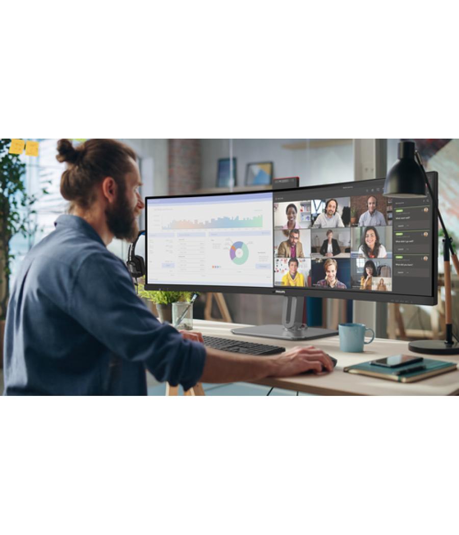 Philips 49B2U6900CH/00 pantalla para PC 124 cm (48.8") 5120 x 1440 Pixeles Dual QHD LCD Negro