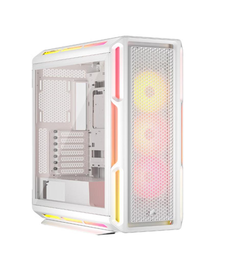 Caja corsair 5000t lx rgb tempered glass mid-tower case white cc-9011299-ww