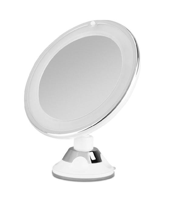 Espejo cosmético de pared con luz orbegozo esp 1010/ ø17cm