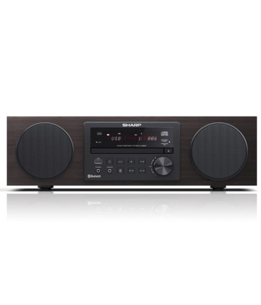 Sharp all-in-one hi-fi sound system microcadena de música para uso doméstico 100 w marrón