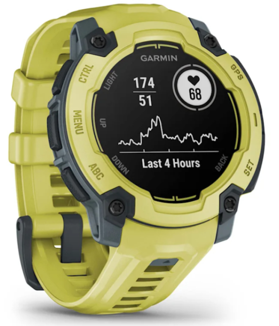 Smartwatch garmin instin e 45mm amarillo correa silicona amarilla
