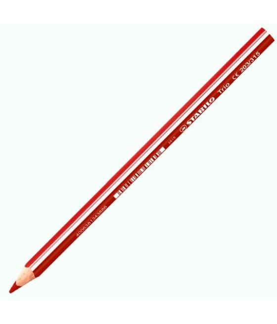Stabilo lápiz de color trio grueso rojo cereza caja 12 ud