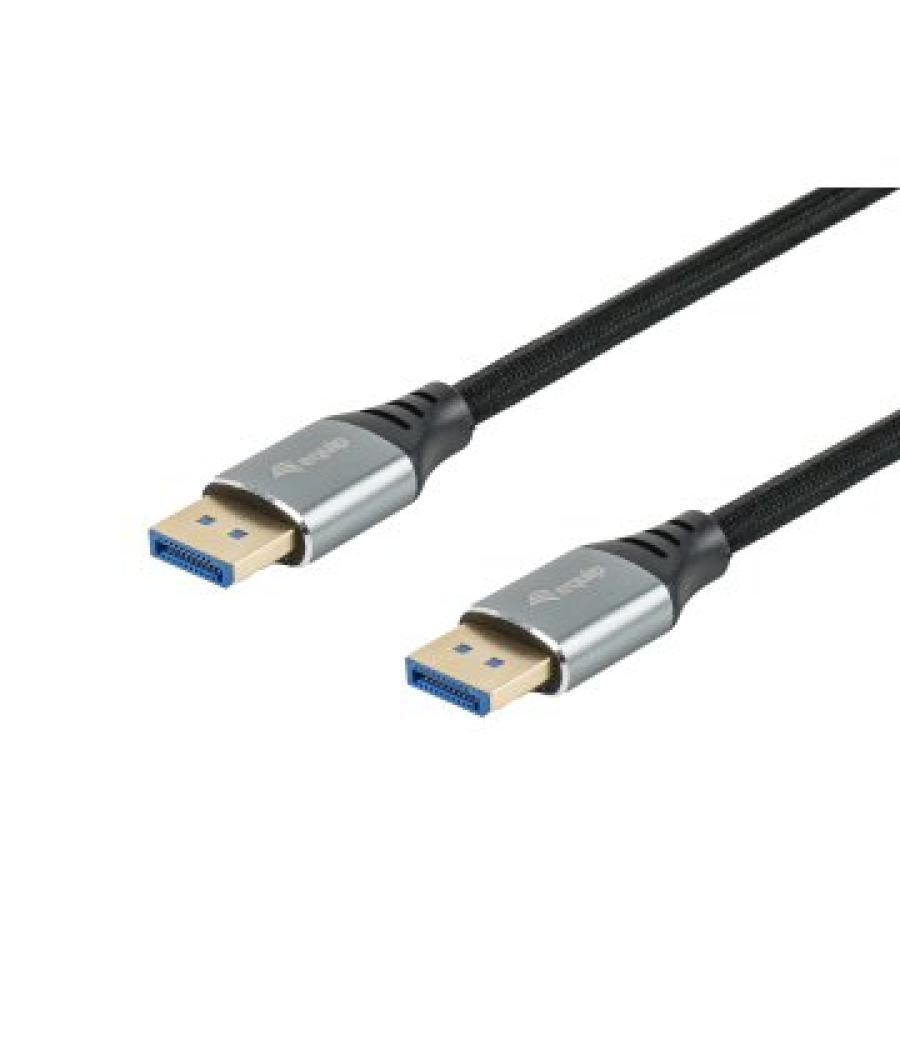 Cable displayport a displayport premium 2,1 equip 119282 2m 16k 60hz 54gps aluminio