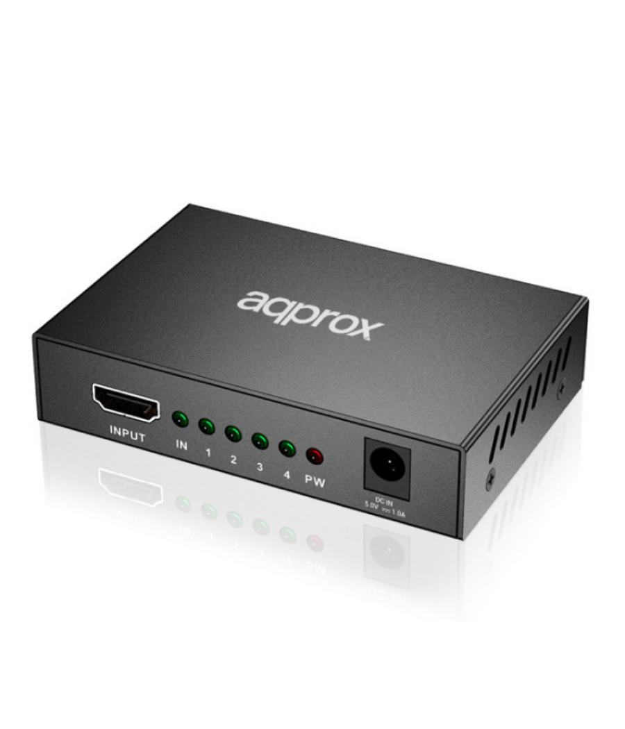 Hdmi splitter 4 puertos 1080p v2 approx