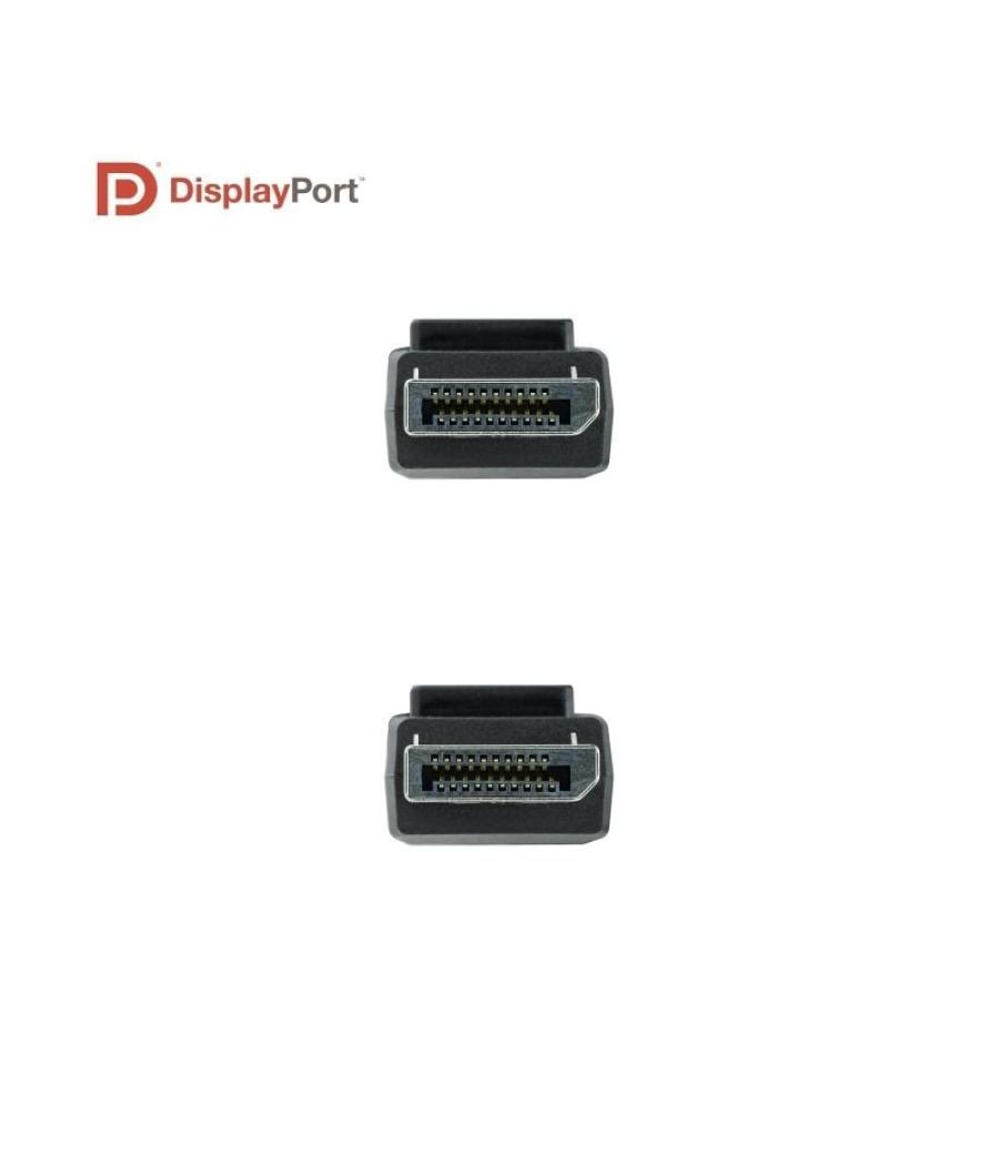 Cable displayport nanocable 10.15.2503/ displayport macho - displayport macho/ 3m/ negro