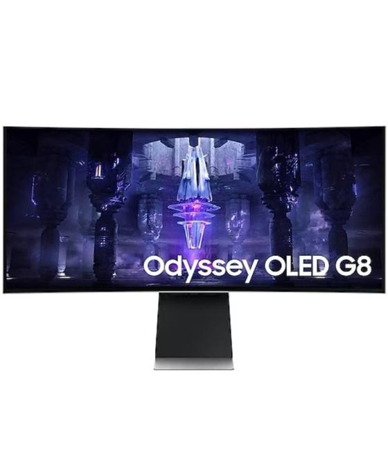 Smart monitor gaming ultraparonámico curvo samsung odysseyg8 s34bg850su 34'/ uwqhd/ 0.1ms/ 175hz/ oled/ multimedia/ regulable en