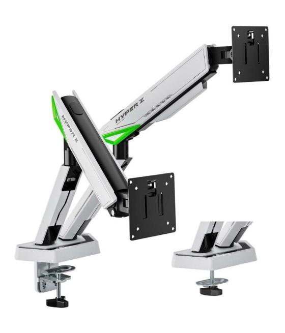 Soporte gaming para 2 monitores aisens dt38tsr-345/ hasta 16kg