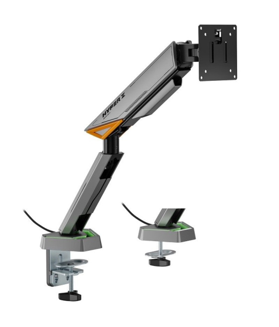 Soporte gaming para monitor aisens dt49tsrrgb-347/ hasta 16kg