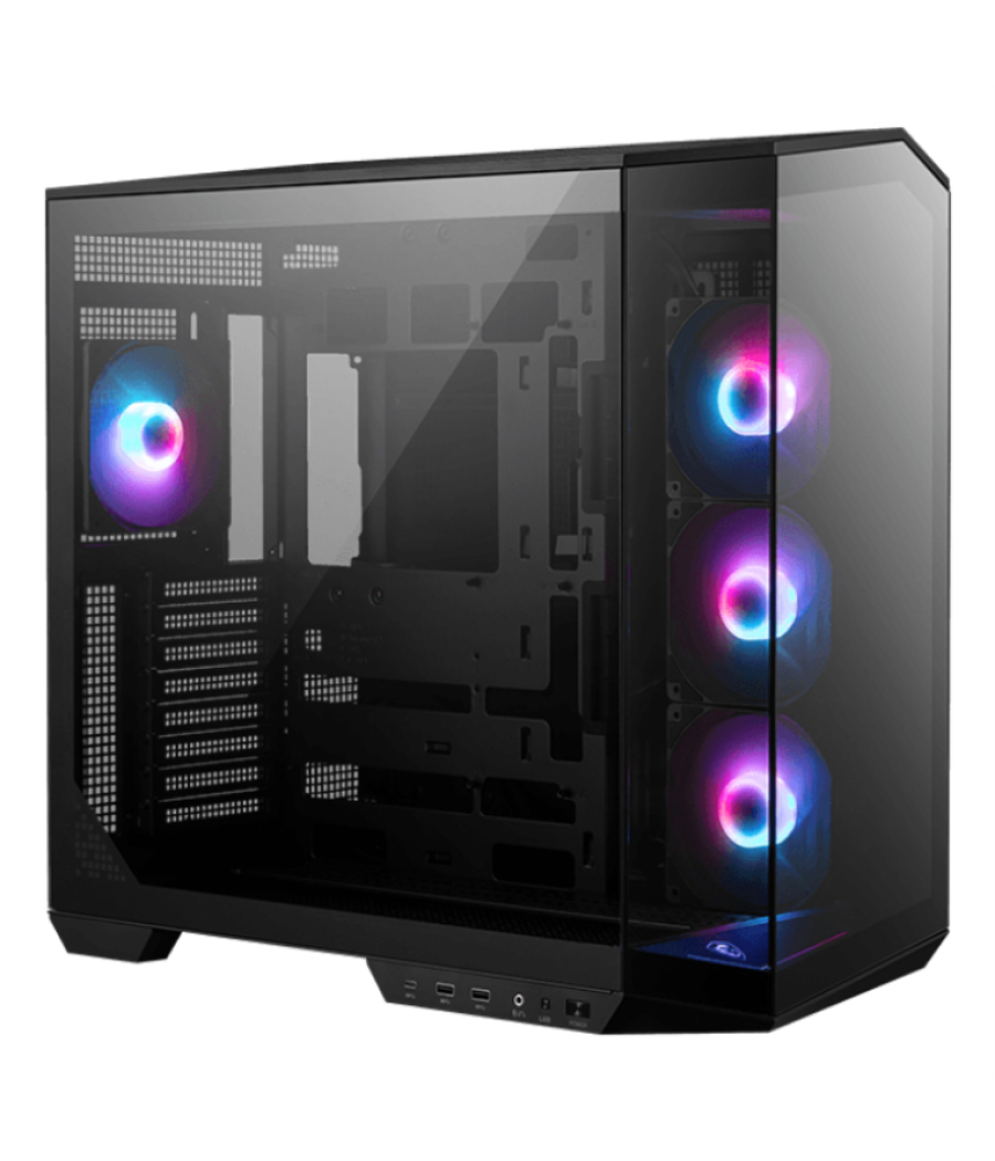 Caja gaming msi mag pano 100r pz m-atx rgb black