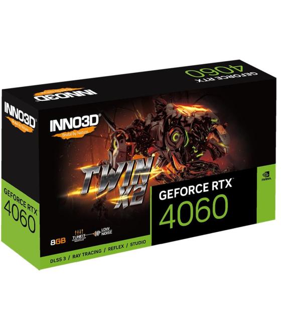 Tarjeta grafica inno3d rtx 4060 twin x2 8gb gddr6 - 3x dp - 1x hdmi