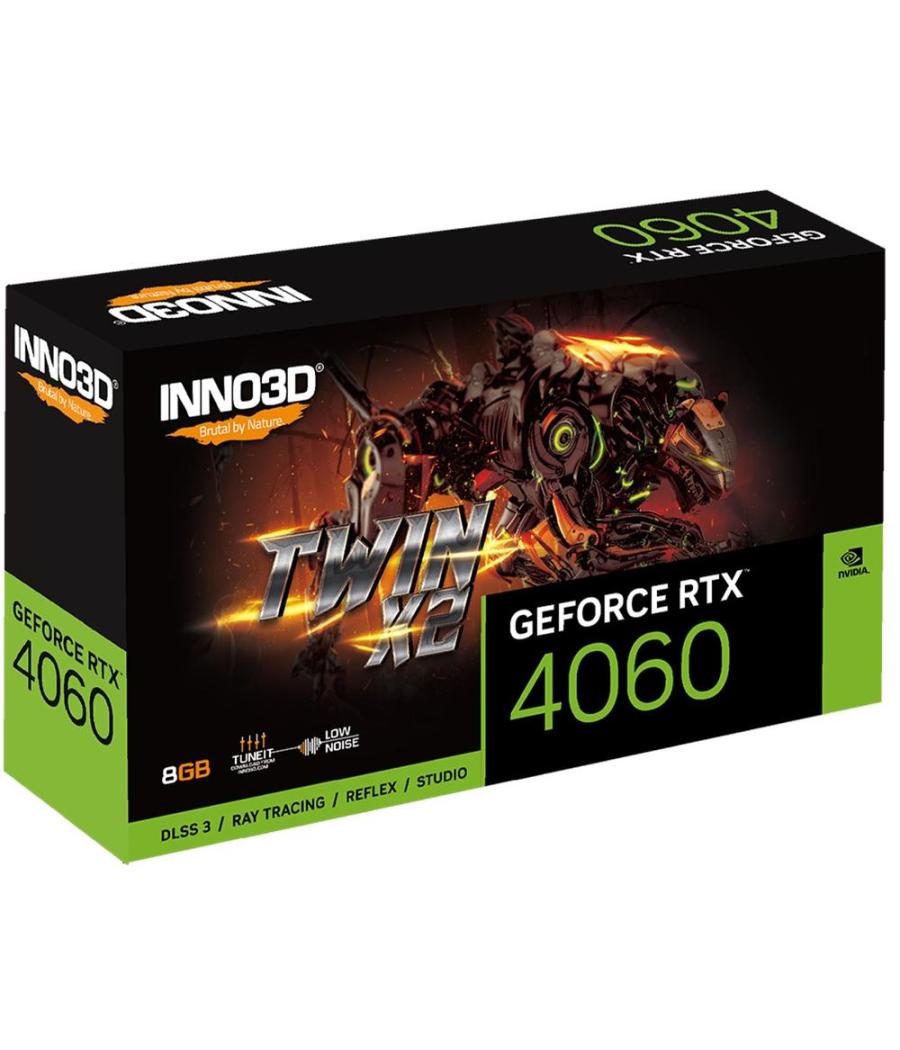 Tarjeta grafica inno3d rtx 4060 twin x2 8gb gddr6 - 3x dp - 1x hdmi