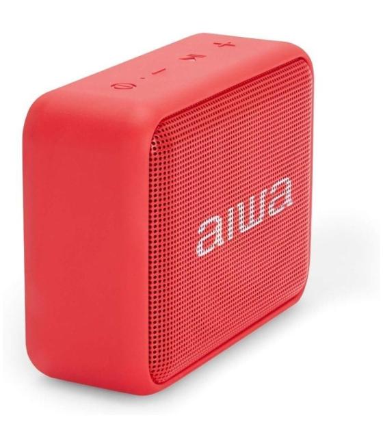 Altavoz con bluetooth aiwa bs-200rd/ 6w/ 1.0/ rojo