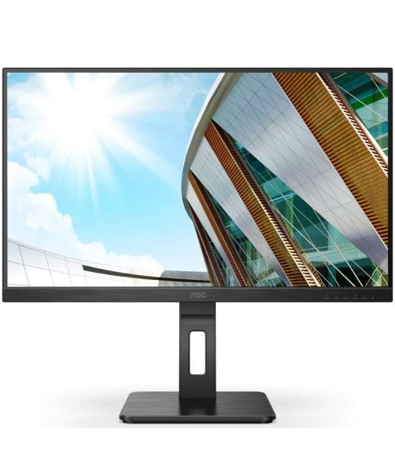 Monitor profesional aoc u27p2ca 27'/ 4k/ multimedia/ regulable en altura/ negro