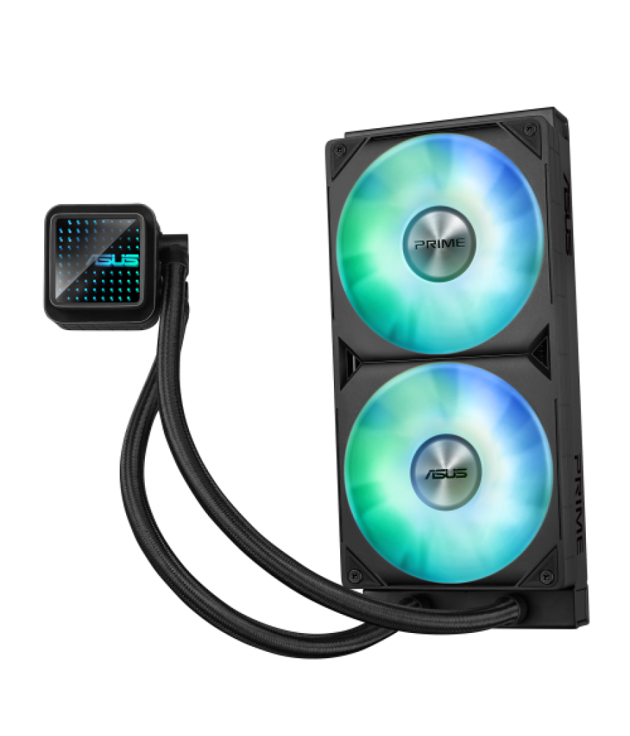 Asus prime lc 240 argb carcasa del ordenador sistema de refrigeración líquida todo en uno 12 cm negro
