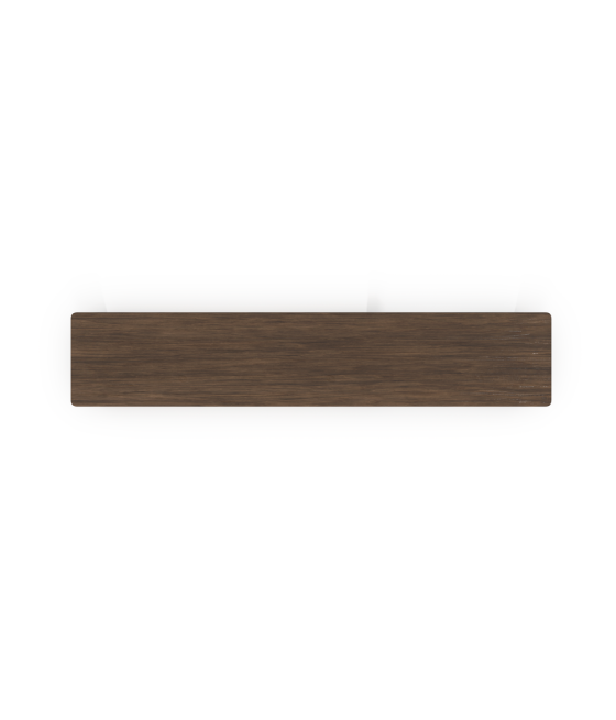 Phoenix harmony estante elevador de monitor en madera para escritorio walnut con bandeja forrada en fieltro