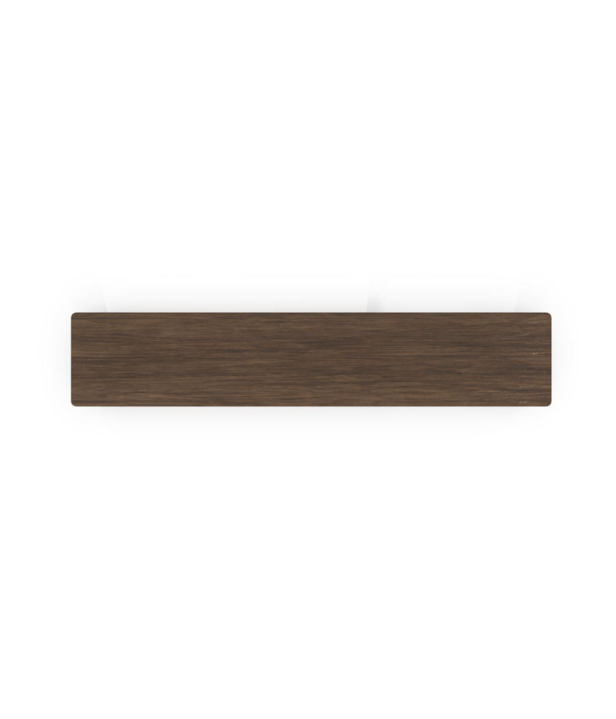 Phoenix harmony estante elevador de monitor en madera para escritorio walnut con bandeja forrada en fieltro