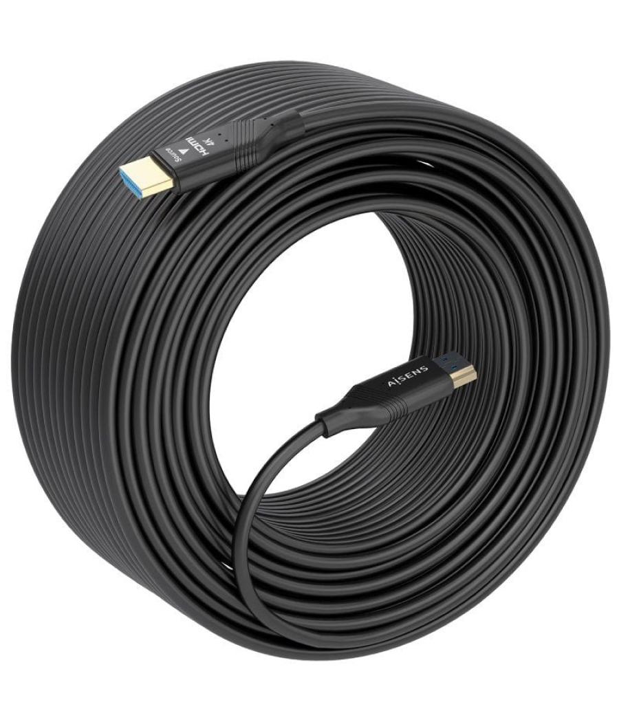 Cable hdmi 2.0 aoc 4k aisens a148-0929/ hdmi macho - hdmi macho/ 15m/ negro